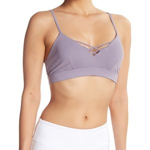 Alo interlace v-neck sports bra
